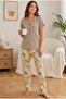 Women's Cotton Buttoned Short Sleeve Pajama Set - 8