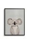 Minimalist Koala Bear Kids Wall Art | Portrait Framed Canvas Print | Luxury Islamic Decor for Kids Room - 2
