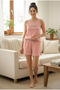 Women's S. Bop Printed Shorts and Strap Cotton Lycra Camisole Bamboo Pajama Set