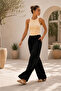 Linen Blend Loose Fit Pants Relaxed Fit - 4