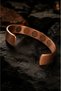 Men's and Women's 100% Pure Copper Bracelet with Prayer Inside - Tulip Pattern - Seal of Solomon, Nas Felak, and Name Azam - Adjustable - 3