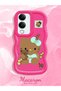 Vivo Y04 Compatible Case Camera Protector Red Silicone Couple Phone Case Kitty Pattern - 2