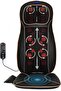 Neck & Back Massager with Heat, Full Back Kneading Shiatsu or Rolling Massage, Massage Chair pad with Height Adjustment, Back Massager for Neck and Shoulder - Em 5215, Black