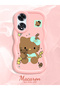 Oppo A60 Compatible Case Camera Protector Pink Silicone Couple Phone Case Kitty Pattern - 2