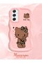 Samsung Galaxy A34 5g Compatible Case Camera Protector Pink Silicone Couple Phone Case Kitty Pattern - 2
