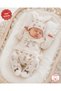 Seasonal Muslin 10 Piece Newborn Baby Girl Hospital Discharge Bodysuit Set 0-3 Months Boxed / Birth Gift - 3