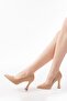 Zri̇n-001 Premium Nut Daily 9 cm Heeled Stiletto - 2