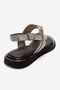 Fabiana Cream Genuine Leather Buckle Women's Flip-Flop Sandals - 5