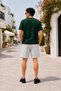 Men's Plain Shorts+Crew Neck T-Shirt Stylish Summer Comfortable Fit Casual Shorts+T-Shirt Two-Piece Set - 4