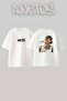 Hip Hop Artist Design Printed Unisex Oversize White Tshirt