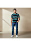 Men Short Sleeve Striped Polo T-shirt - 2