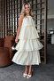 Yellow Mini Stone Layered Dress - 2Y4024 - 2