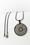 Black 3.5 cm Circle Ayetel Kürsi & Surah Insirah Written 60 cm Italian Chain 316L Stainless Steel Necklace |   Laser Engraving - 7