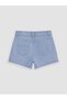 Özmarka New Season Blue Girls' Jean Shorts - 3