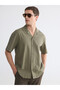 قميص رجالي من NEVAVM بتصميم Regular Fit Krinkle