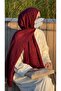 Premium Cotton Jacquard Shawl-Burgundy - 6