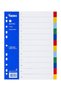 Divider 2 x 6 color a4 document organizer file 12 sections pp material - 5