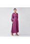 Pink Patchwork Floral Geometric Faux-Wrap Maxi Dress - 4