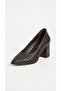 Yelena Women's Thick Heeled Shoes Knitted Patterned Pointed Toe Stiletto Block Heel Classic Office Daily - 6