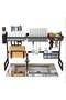 Over Sink Dish Drying Rack Black 85x32x52cm - 7