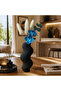 Nordic Style Wavy Form Decorative 3D Vase Black - 4