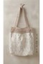 Women's Hand-Knitted Lace Detailed Lined Shoulder Bag - 5