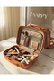 Hard Shell Travel Makeup Case, Unbreakable PP Material, Lightweight, Beauty Organizer, Cosmetic Storage Bag with Handle - 3