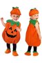 (eb128 Size 90cm-S)Pumpkin Costume for Baby Toddler Kids,Unisex Funny Cosplay Outfit Orange Costumes Outfits with Pumpkins Hat for Boys Girls - 6