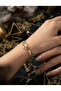 316L Steel Gold Color Mixed Color Crystal Stone 2'Li Bracelet - 2