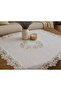 Fabric Edge Medium Guipure Gardenia Fabric Square 90X90 Fiskos Tablecloth - 2