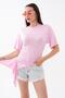 Women's Asymmetrical T-Shirt with Gathered Side Detail 260618 - - 3