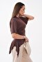 Women's Asymmetrical T-Shirt with Gathered Side Detail 260618 - - 4