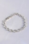 Vip Series Brass Zircon Stone Silver Color Barley Model Bracelet
