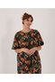 Plus Size Crew Neck Short Sleeve Women's Comfort Fit Nightgown(Dress) Floral Patterned 100% Cotton - 2