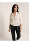İntersan Aras Transparent Lace Detailed Zippered Blouse 14235