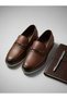 -Genuine Leather Men's Casual Shoes - 3