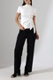 Women's Oysho Side Tie Detailed Short Sleeve Blouse - 3