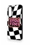 Samsung A37 Compatible Black Good Vibes Patterned Silicone Case - 3