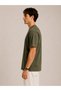 2-Pack Unisex Black-Khaki Oversize T-Shirt Set - Crew Neck Basic T-Shirt - 7