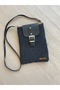 Strap-On Wicker Hand-Knitted Leather-Covered Shoulder Bag - Phone Bag - Postman Bag