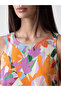 Esvab • Modern & Distinctive Zero Roba Collar Floral Ruffle Dress - 4
