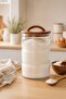 2500 ml Acacia Lid Glass Jar with Handle – Large Storage Container with Wooden Lid and Handle - 7