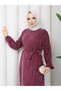 İpek Kupra Pearl Detailed Patterned Dress - 7