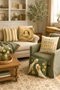 Pet Geese Patterned 4-Piece Throw Pillow Cover Set - 2