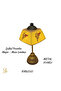 Lampshade-Table and Night Light-Cable-Connected-Decorative-Handmade-With Transparent Porcelain Hat