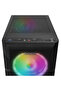 إيفرست كريست-في1، شبكي، بدون وحدة تزويد طاقة، مروحة RGB مقاس 4x12 سم، لوحة جانبية من الزجاج المقسى، ATX، هيكل ألعاب - 3