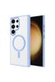 Galaxy S24 Ultra Case Magsafe Transparent Back Face Camera Raised Silicone Senk - 5