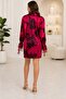 Luna Flower Patterned Satin Mini Shirt Dress - 2