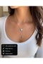 Elyndora Butterfly Women's Necklace 316L Stainless Steel Zircon Stone Pendant