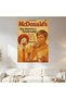 Mcdonald's Vintage Advertisement Wall Covering Wall Tapestry First Quality Satin Fabric Poster - 2